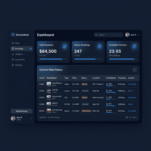 Eko Admin Dashboard — Fleet Overview